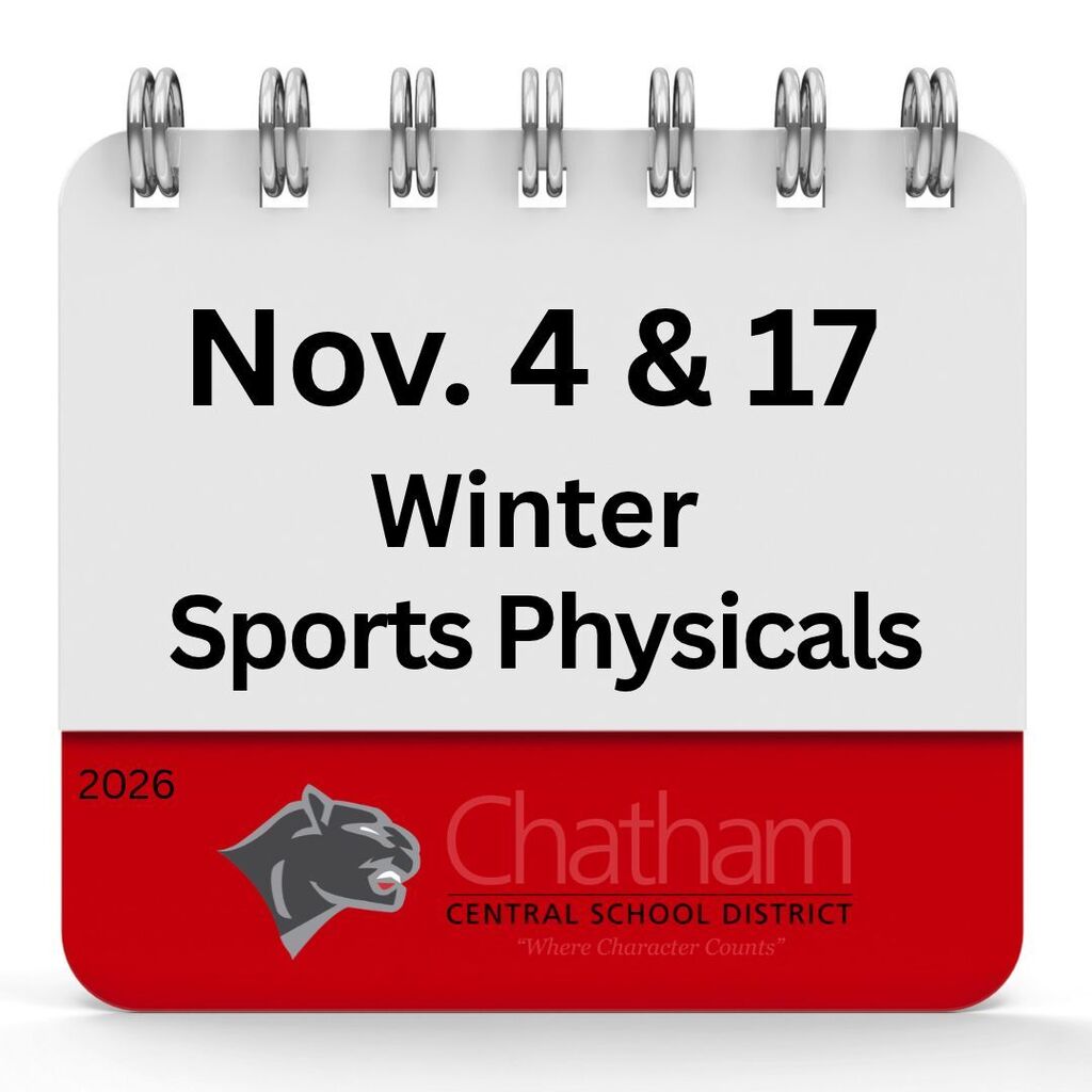 Calendar with Chatham CSD logo