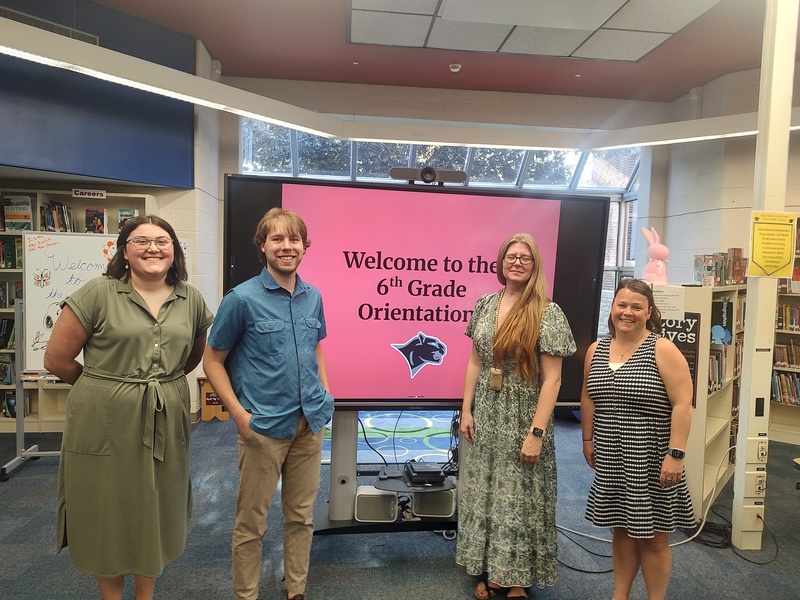 5th grade teaching team poses for photo 