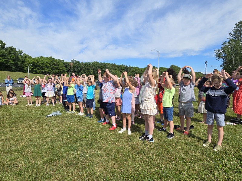 first graders singing
