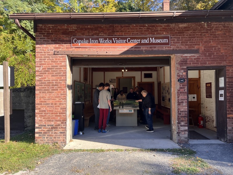 students in Copake Iron Works Museum