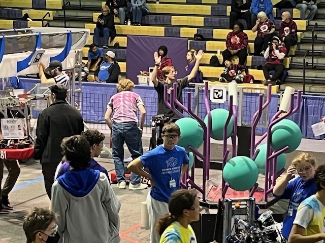 robotics team competing