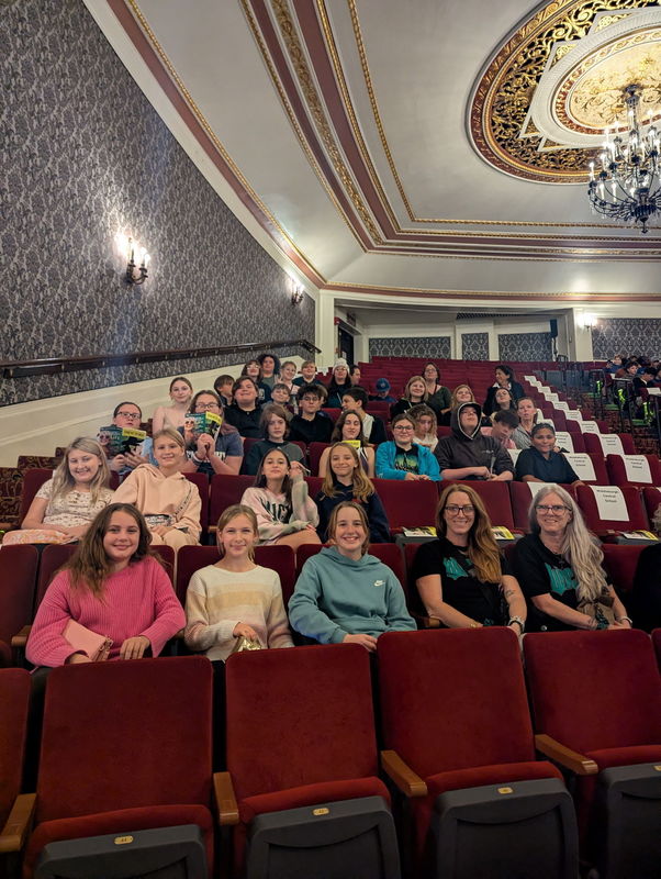 students in seats at Proctors Theatre