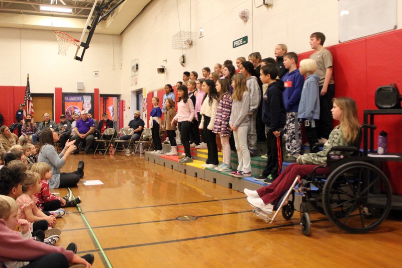 student chorus singing