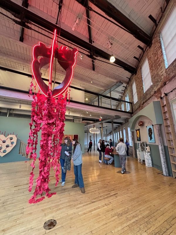 Media Arts students exploring art installation