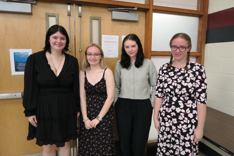 student wearing business attire