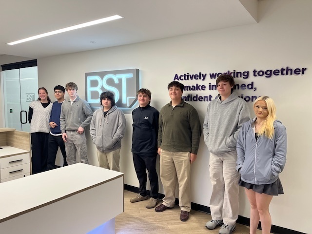 Accounting class poses for group photo