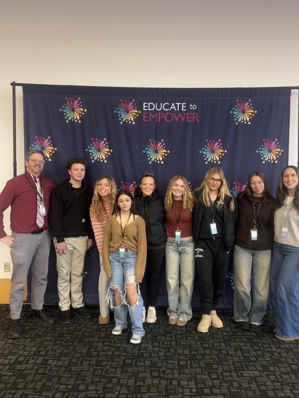 CHS students pose for group photo at conference