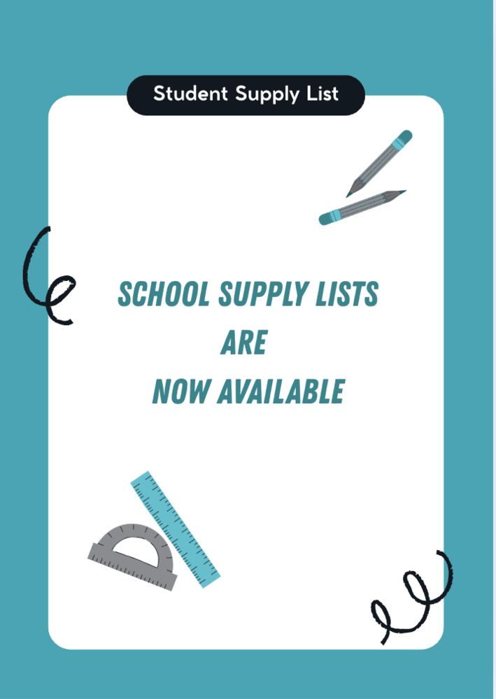 School Supply Lists