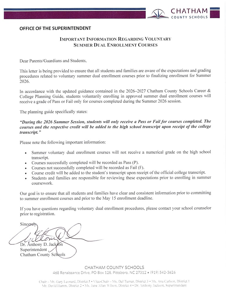 summer enrollment