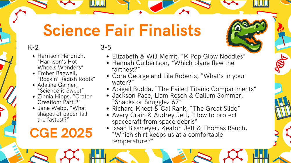 Science Fair Finalists