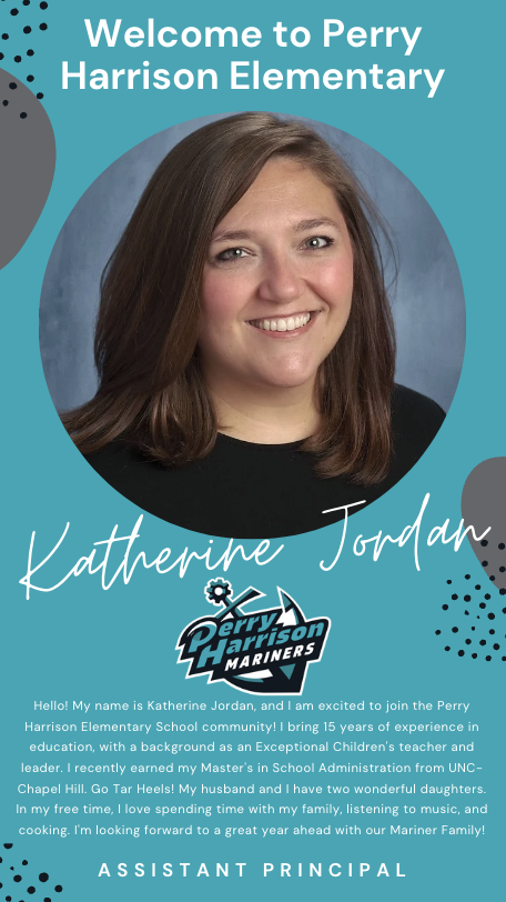 Welcome, Katherine Jordan! Our new Assistant Principal!