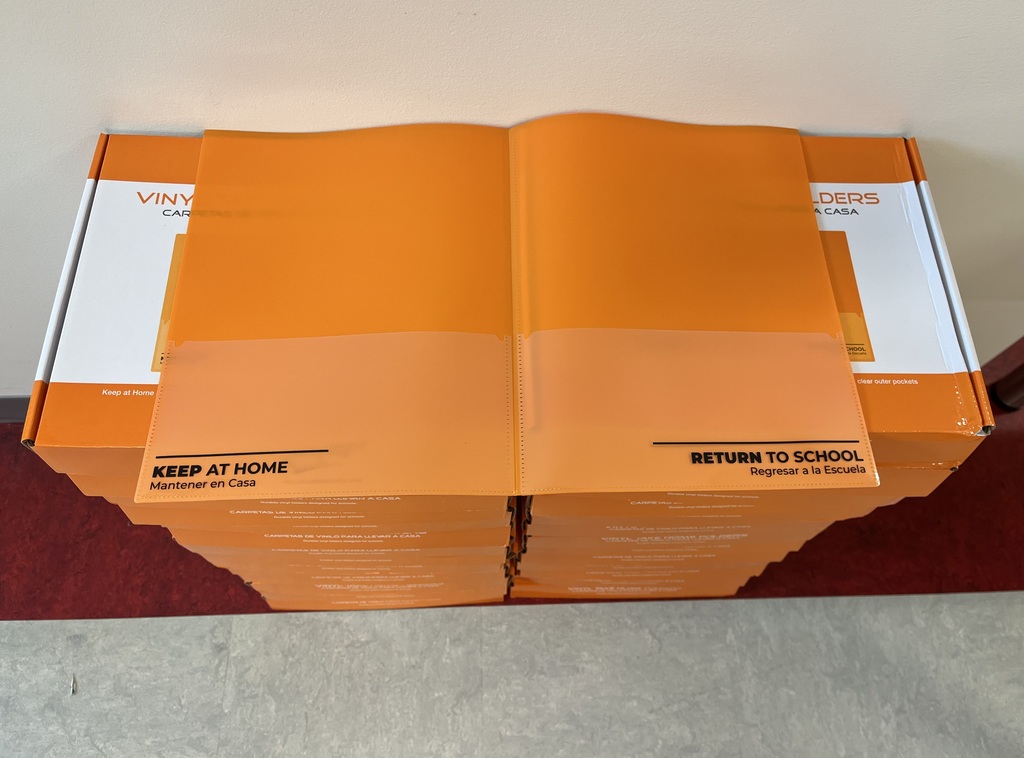 Orange Take-Home Folders