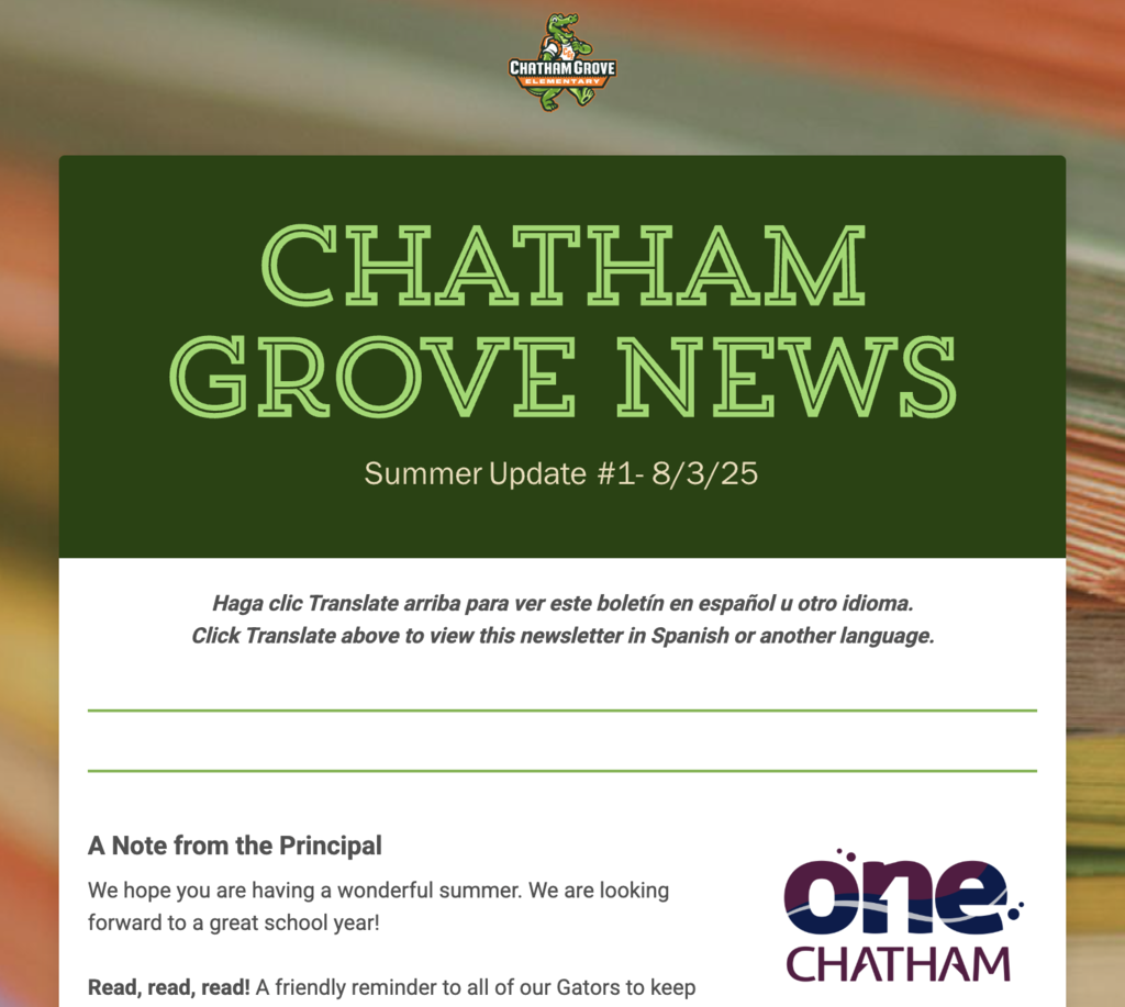 CGE News Summer Update #1