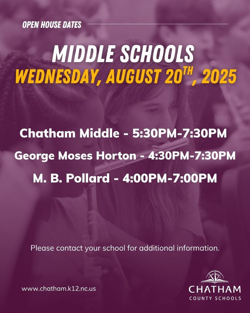 2025-2026 Open House and School Supply Lists