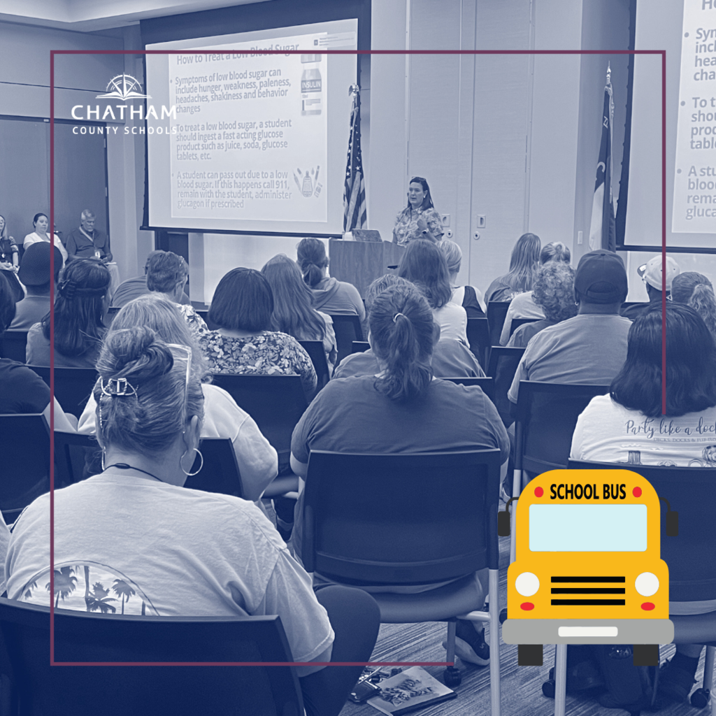 🚌 Our amazing CCS school bus drivers met earlier today to gear up for the new school year! From safety checks to route reviews, they’re making sure everything is ready to roll.  We’re so grateful for the team that gets our students to and from school safely each day. 💛👏  #OneChatham