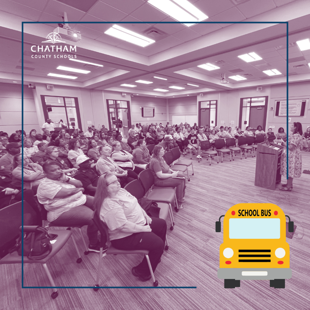 🚌 Our amazing CCS school bus drivers met earlier today to gear up for the new school year! From safety checks to route reviews, they’re making sure everything is ready to roll.  We’re so grateful for the team that gets our students to and from school safely each day. 💛👏  #OneChatham