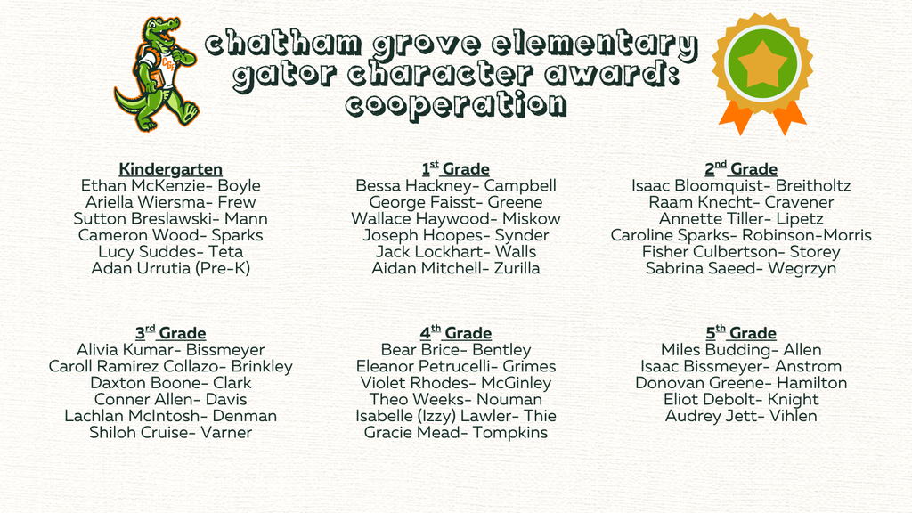 Gator Character Award