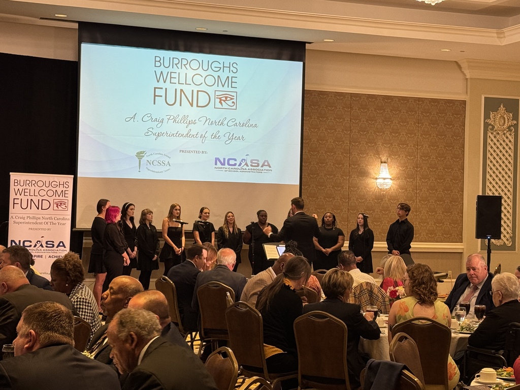 We’re so proud of Northwood High School’s a cappella group, Pitch Please, for their outstanding performance at the 2026 A. Craig Phillips Superintendent of the Year Award Ceremony in Greensboro!   Their harmonies, energy, and stage presence wowed the audience and represented Chatham County Schools with excellence and pride.  Congratulations to these talented Chargers and their director for making music that inspires! 🎤✨  #OneChatham #ElevateChatham