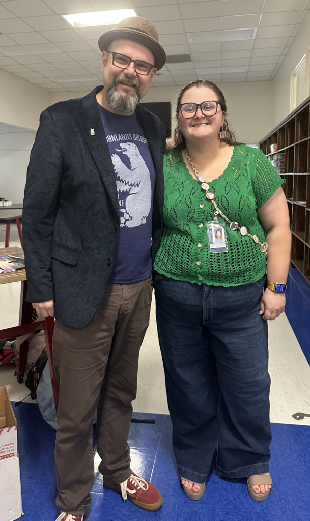Alan Gratz & Ms. Hoop 