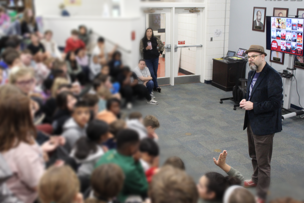 Alan Gratz answering student questions