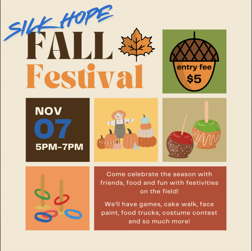 Fall festival flyer with date and time 