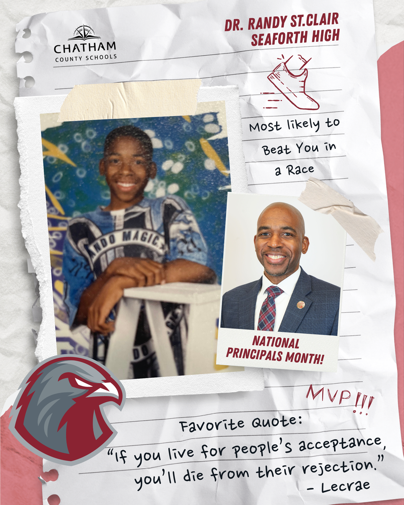 Randy St.Clair Princpals Month