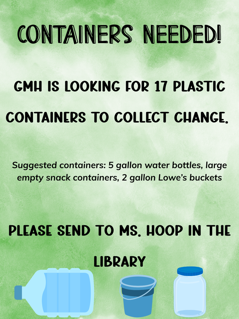 GMH needs containers 