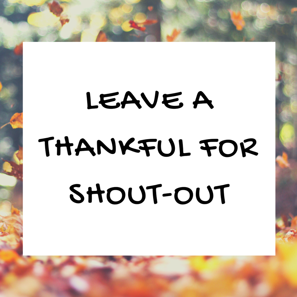 Thankful For Shout-Out