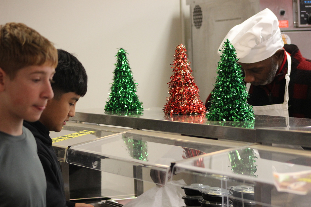 Today, students and staff at George Moses Horton Middle School got a special surprise, Superintendent Dr. Anthony Jackson stopped by to serve the Holiday Feast Day lunch!  With a smile (and a serving spoon), Dr. Jackson jumped right in to help celebrate the season of gratitude with our school community. Moments like these remind us that leadership is about showing up, especially when there's turkey and joy to share. 💙  #OneChatham #Elevate Chatham