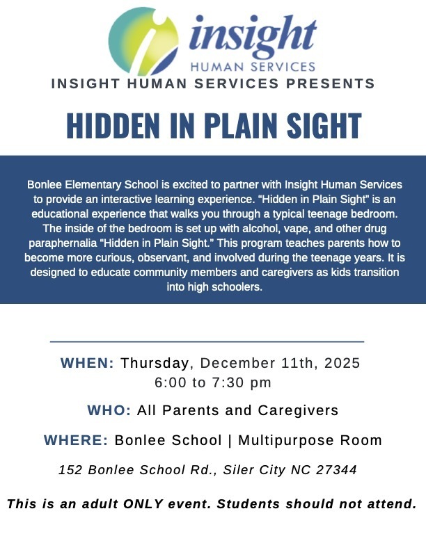 Parent information night at Bonlee