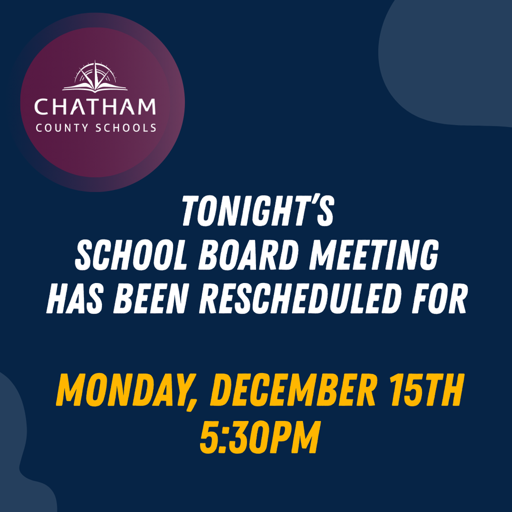 📢 Board of Education Meeting Update 📢 Tonight’s Board of Education meeting has been cancelled due to inclement weather. The meeting is rescheduled for Monday, December 15, 2025: • Closed Session: 5:30 PM • Regular Meeting: 6:00 PM The Board will also complete its annual reorganization, including the election of the Chair and Vice Chair. For questions, please contact Diane Sloan, Clerk to the Board. Thank you for your understanding and stay safe. ____ 📢 Actualización importante de la Junta de Educación 📢 La reunión de la Junta de Educación programada para esta noche ha sido cancelada debido al mal tiempo. La reunión se ha reprogramado para el lunes, 15 de diciembre de 2025: • Sesión a puerta cerrada: 5:30 p.m. • Reunión regular: 6:00 p.m. En esta reunión, la Junta también llevará a cabo su reorganización anual, incluyendo la elección de la presidencia y la vicepresidencia. Si tiene preguntas, comuníquese con Diane Sloan, Secretaria de la Junta. Gracias por su comprensión. Manténgase seguro.