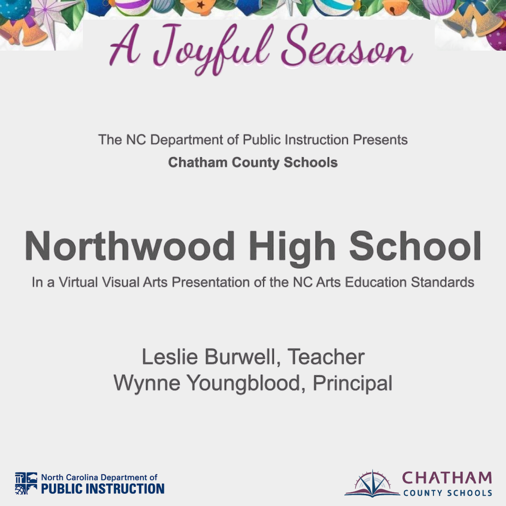 2025_12_10 NHS's NCDPI VISUAL ARTS SPOTLIGHT