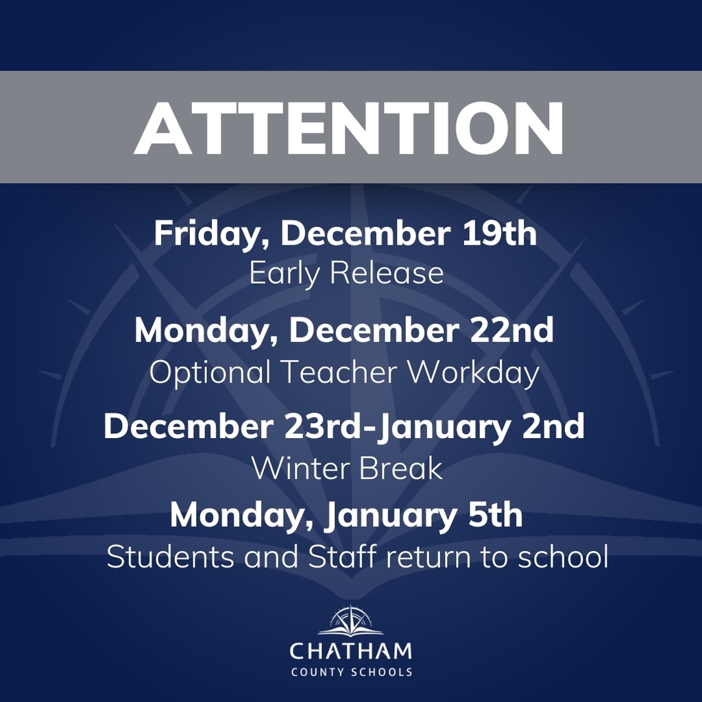 Winter Break Reminder ❄️