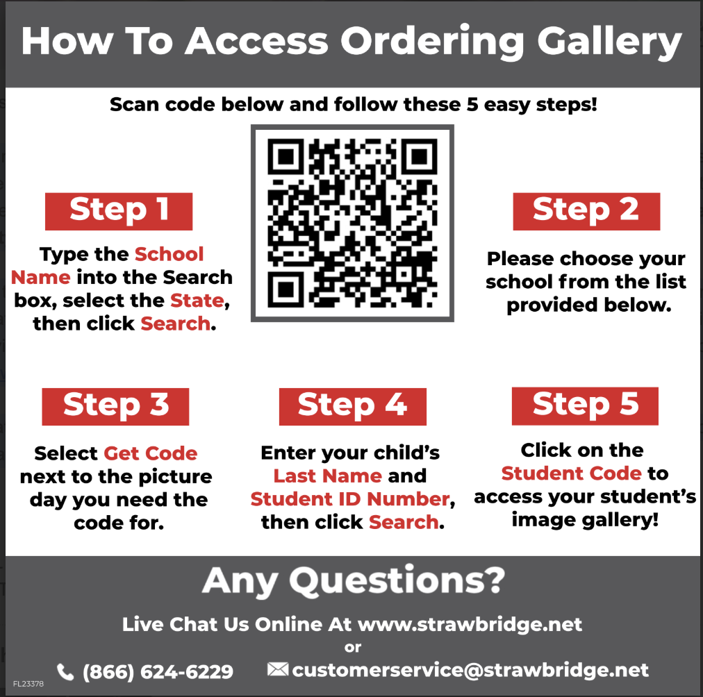 ordering student pictures