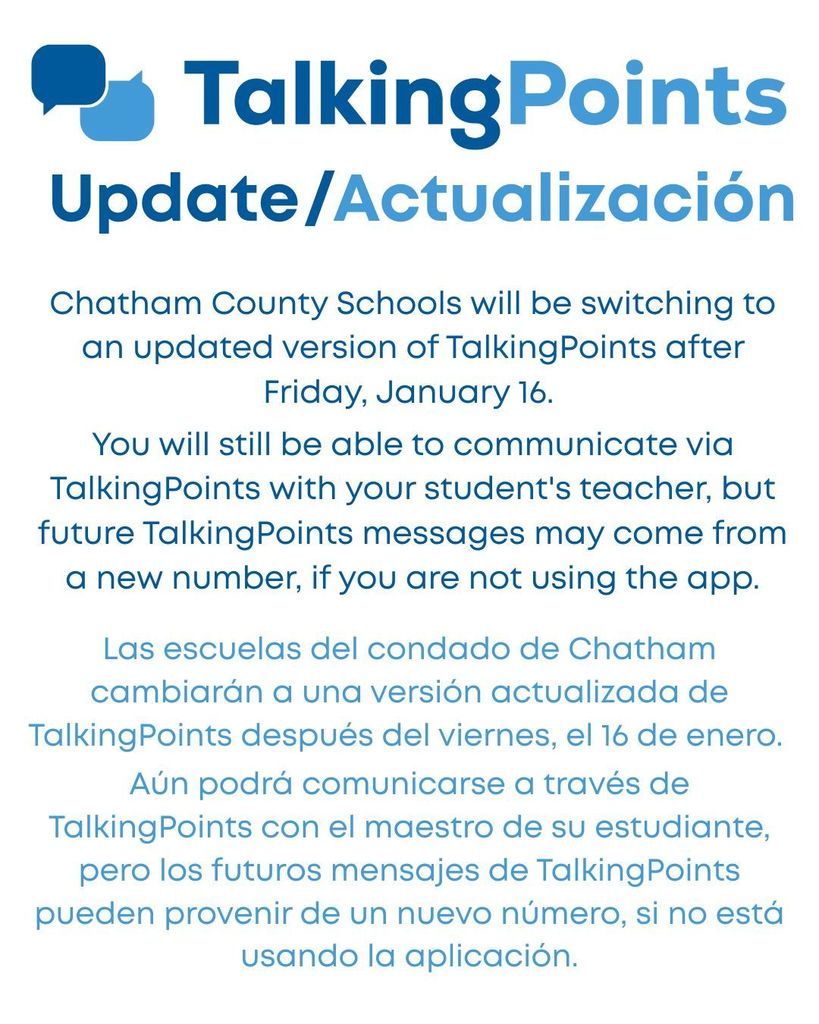 TalkingPoints Update