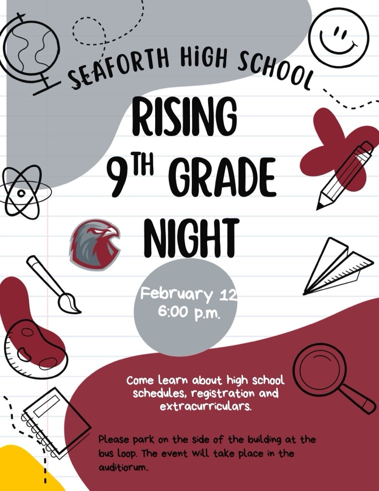 Rising 9th grader night at Seaforth