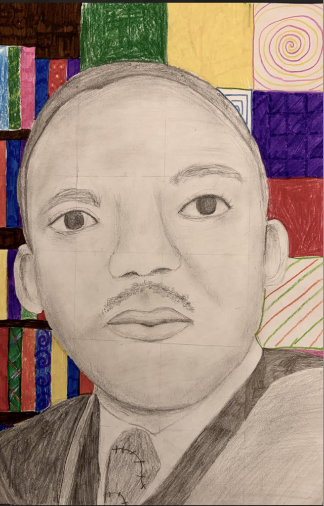 MLK drawing by student
