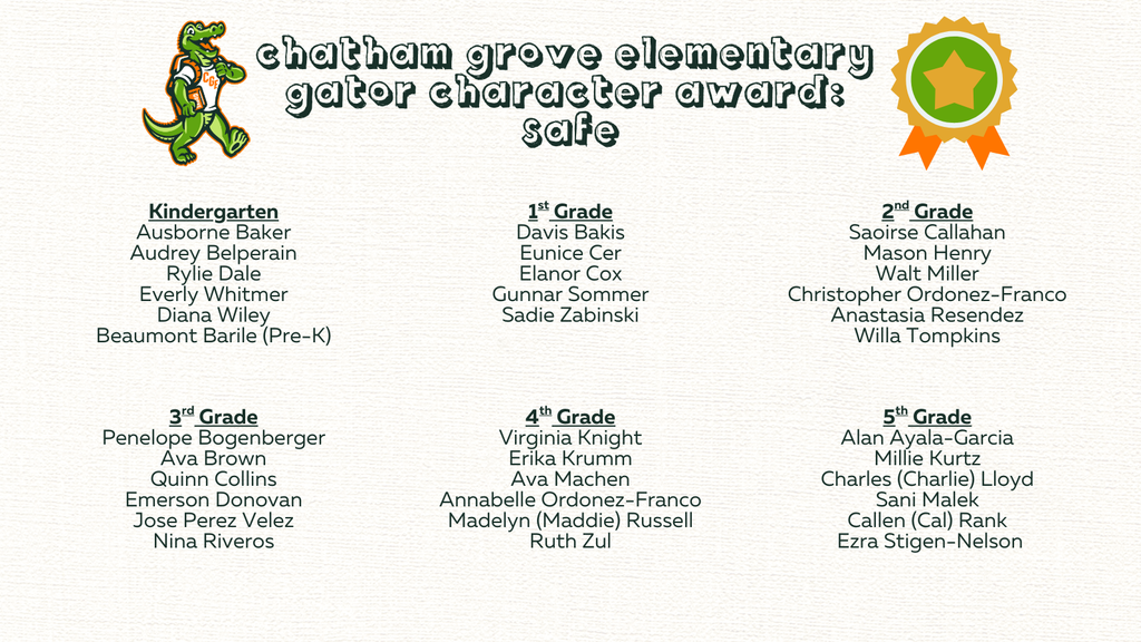 Gator Character Award