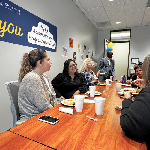 Happy Administrative Professionals Day!  We celebrated our amazing team at today’s luncheon at Central Services, and honestly, one day isn’t enough.  They keep the calendars straight, the phones answered, and the rest of us on track (most of the time 😉). We’d be lost without you!  #ONEChatham #ElevateChatham