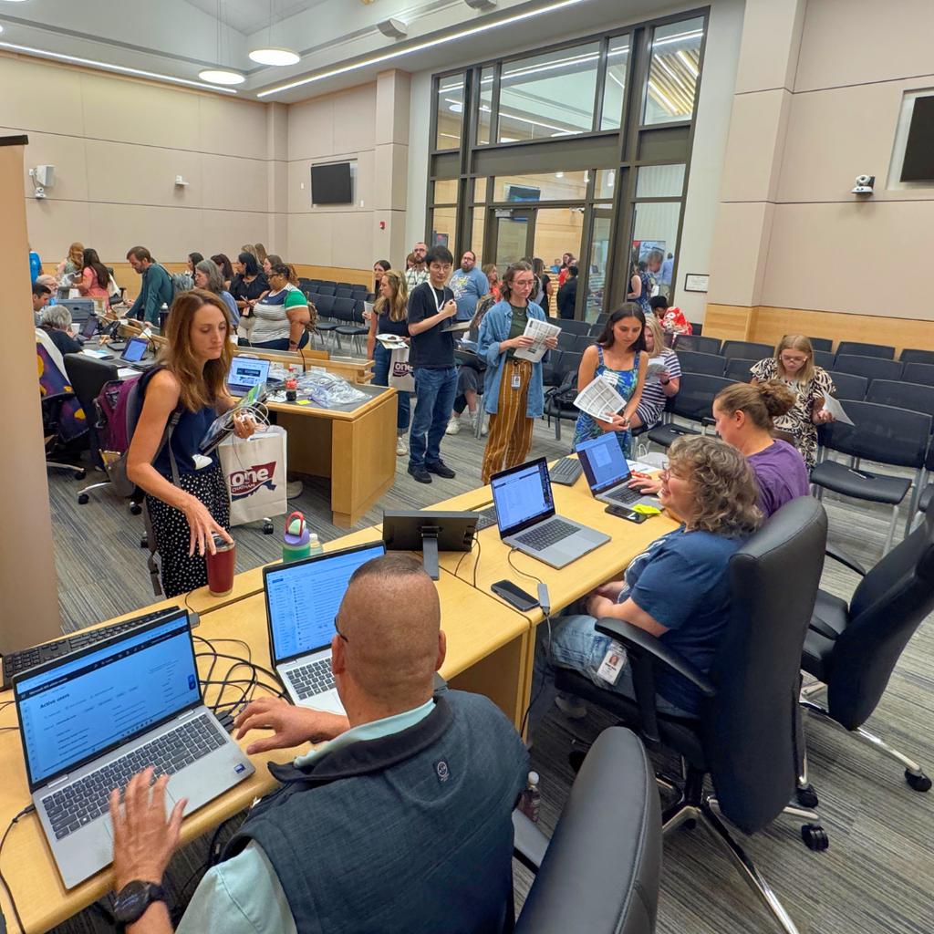 We’ve officially welcomed the newest members of the CCS family! 🎉  On Wednesday, nearly 100 new educators participated in our day-long New Employee Orientation at Central Services. Armed with their laptops, new district credentials, plenty of information (and a lot of excitement), this year’s cohort is gearing up to meet their students in less than TWO weeks!  During the afternoon, our newest employees also had the opportunity to connect with community partners and organizations during a vendor fair. We are grateful to the following partners for joining us and helping our new employees learn more about the resources, services, and support available to them:  • Equitable Advisors • Chatham County Association of Educators • Empower • Chatham Education Foundation • Horace Mann • Professional Educators of NC • United Way • Central Electric Membership Corporation • Value Teachers • Pierce Group  Our Beginning Teachers (BTs) returned for Day 2, where they received a special message from members of the Chatham County Retired Educators Association. These veteran educators shared words of wisdom, encouragement, and lessons learned from years in the classroom with our newest teachers as they prepare to begin their careers in education.  We are so grateful to our community partners and retired educators for helping us welcome and support the newest members of our team, and we couldn’t be more excited to see what our newest CCS educators will accomplish this year.  Welcome to Chatham County Schools! 💙 Here’s to a great start to the school year! #ONEChatham #ForwardTogether
