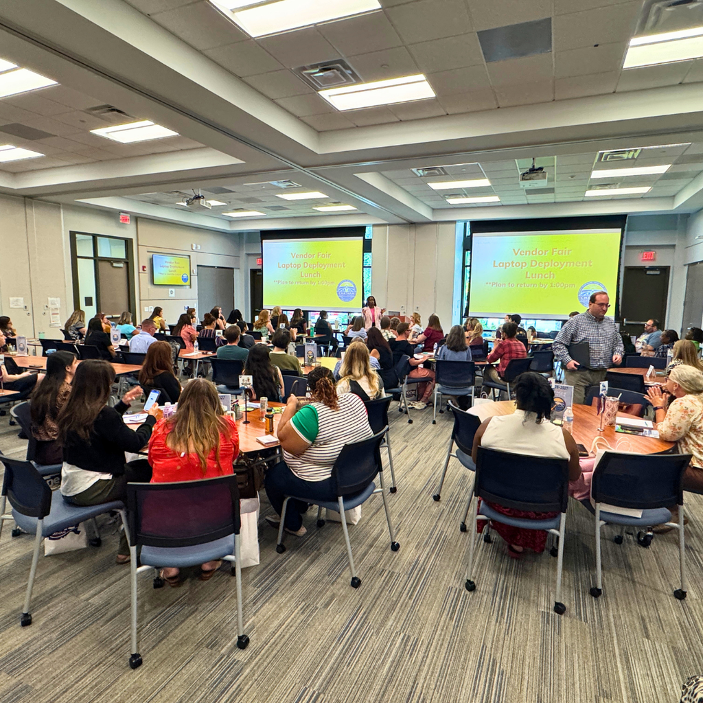 We’ve officially welcomed the newest members of the CCS family! 🎉  On Wednesday, nearly 100 new educators participated in our day-long New Employee Orientation at Central Services. Armed with their laptops, new district credentials, plenty of information (and a lot of excitement), this year’s cohort is gearing up to meet their students in less than TWO weeks!  During the afternoon, our newest employees also had the opportunity to connect with community partners and organizations during a vendor fair. We are grateful to the following partners for joining us and helping our new employees learn more about the resources, services, and support available to them:  • Equitable Advisors • Chatham County Association of Educators • Empower • Chatham Education Foundation • Horace Mann • Professional Educators of NC • United Way • Central Electric Membership Corporation • Value Teachers • Pierce Group  Our Beginning Teachers (BTs) returned for Day 2, where they received a special message from members of the Chatham County Retired Educators Association. These veteran educators shared words of wisdom, encouragement, and lessons learned from years in the classroom with our newest teachers as they prepare to begin their careers in education.  We are so grateful to our community partners and retired educators for helping us welcome and support the newest members of our team, and we couldn’t be more excited to see what our newest CCS educators will accomplish this year.  Welcome to Chatham County Schools! 💙 Here’s to a great start to the school year! #ONEChatham #ForwardTogether
