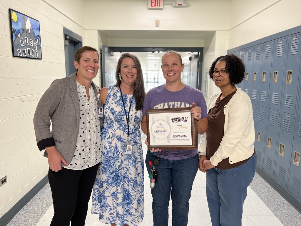 Chatham Middle School’s Jennifer Stickney Named Chatham County Schools’ Fall 2026 Exceptional Children Educator of Excellence