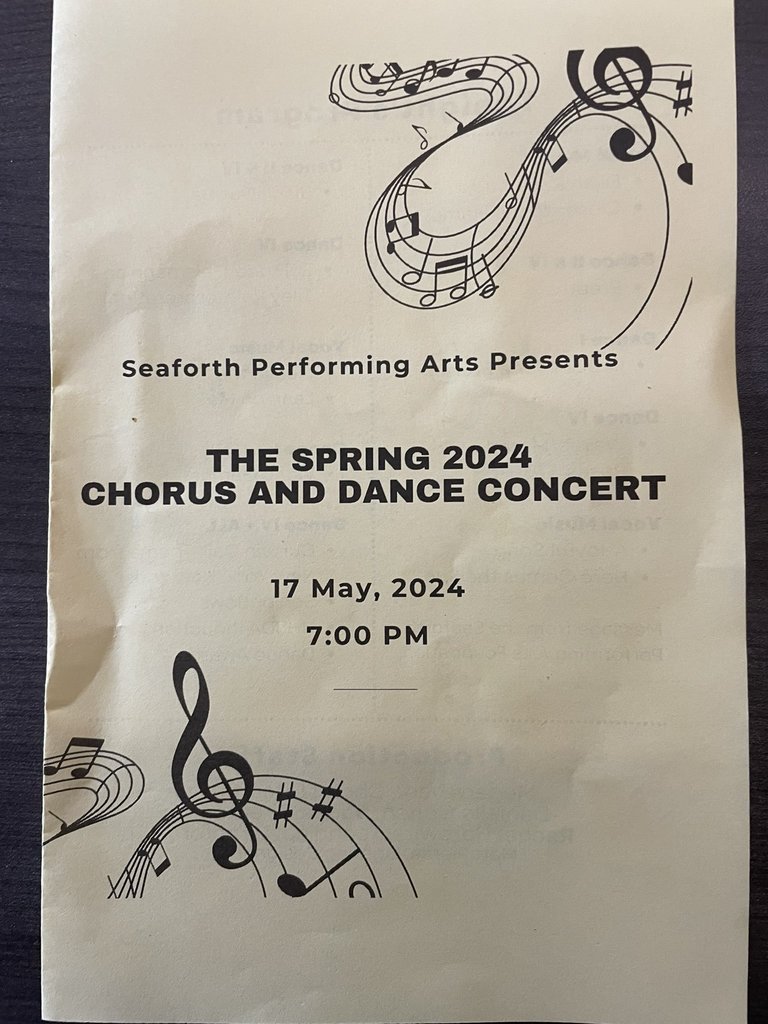 SEA spring chorus/dance concert