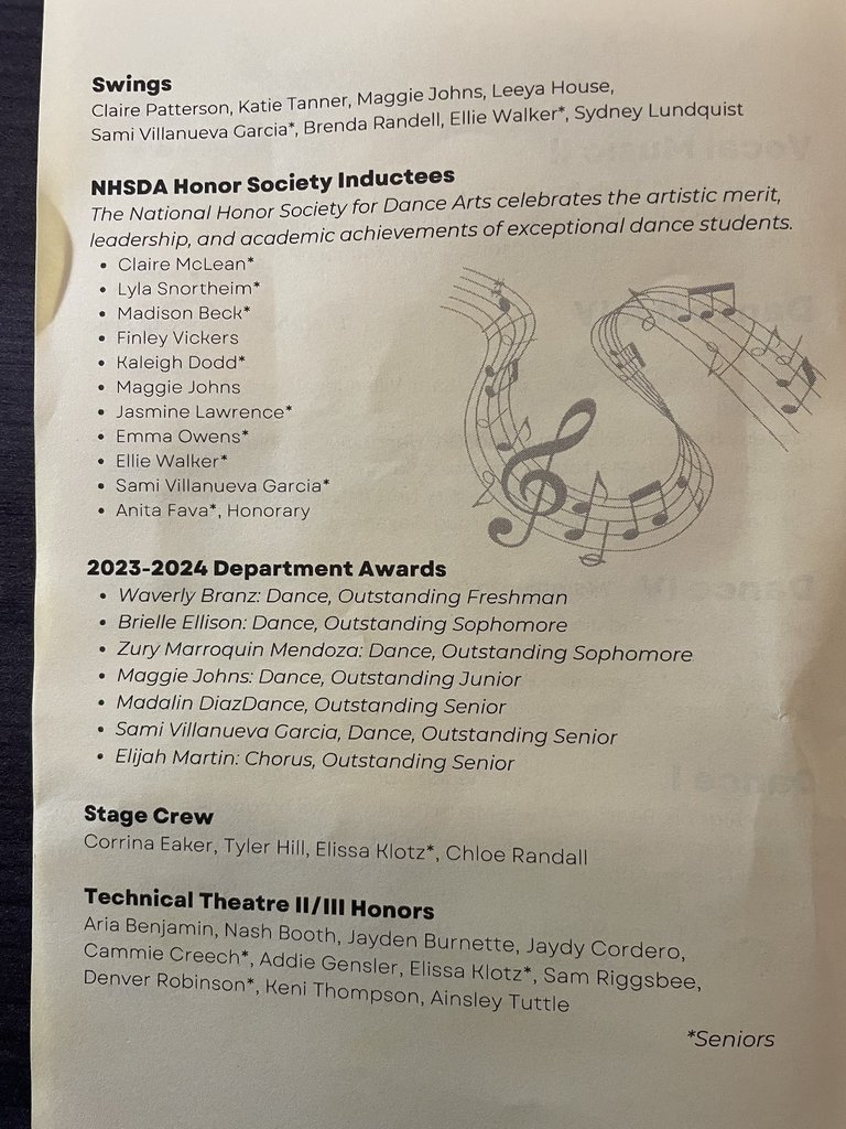 SEA spring chorus/dance concert