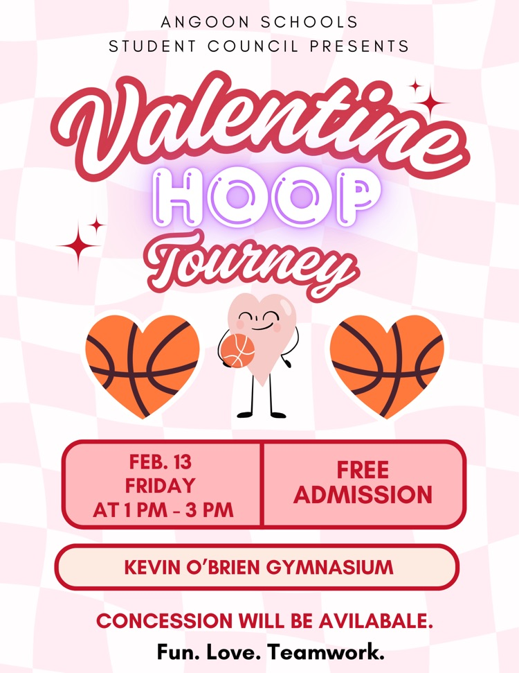 Poster Announcement for Valentine Hoop Tourney