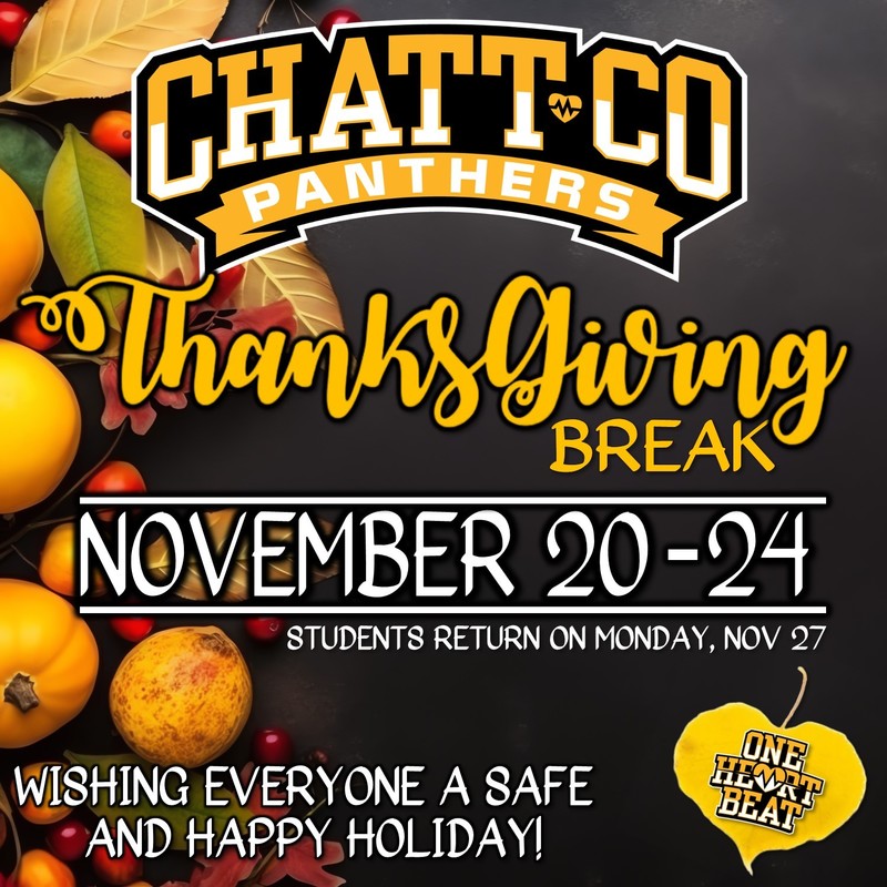 Thanksgiving Break Nov 2024, 2023 Chattahoochee County High School