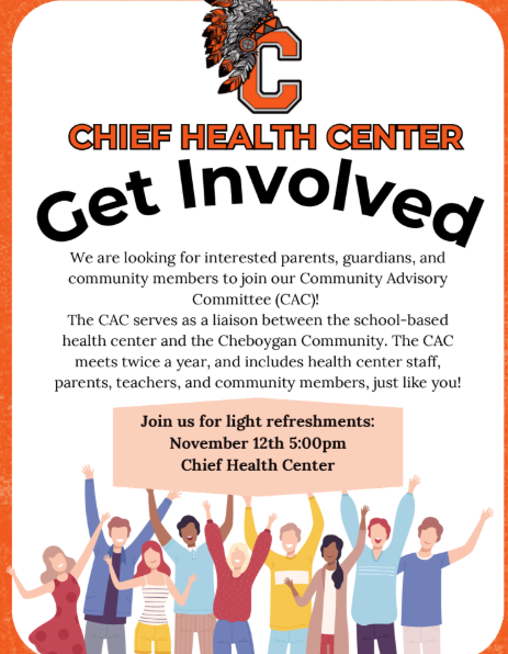 The Chief Health Center needs YOU!  To be a part of their Community Advisory Committee, see you there...