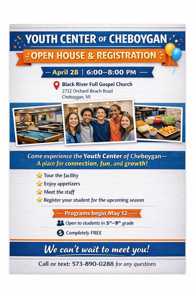Youth Center Flyer