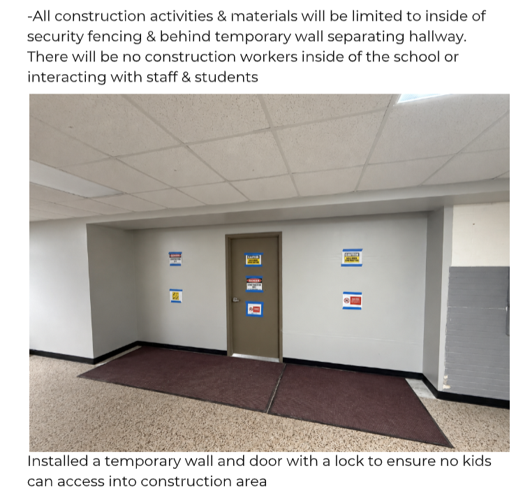 Temporary Wall for Safety!