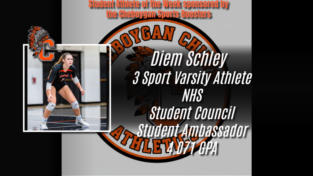 Student Athlete of the week Diem Schley